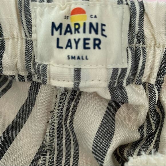 Marine Layer Allison Pull On Tan Black Pants size small - Picture 8 of 10